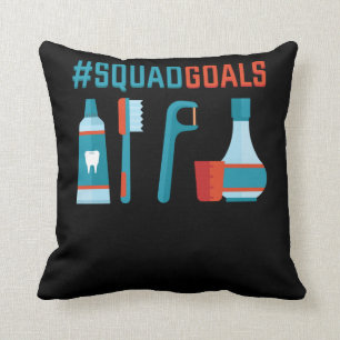 Dentistry Funny Dentist Gift Dental Hygienist Throw Pillow