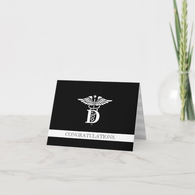Dentistry Professional Custom Congratulations Card (Front)