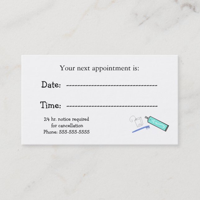 Dentists Appointment Reminders (Front)