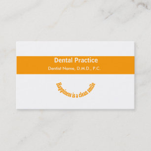 Dentists Modern Text Design Dental  Appointment Card
