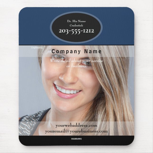 Dentists Promotional Mouse Pad - HAMbyWG (Front)