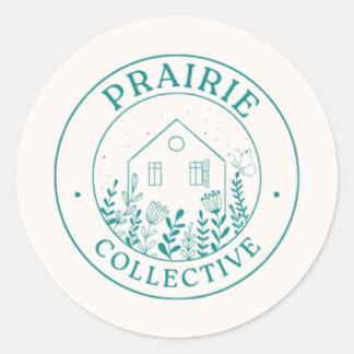 Denton Prairie Collective Round Stickert Classic Round Sticker