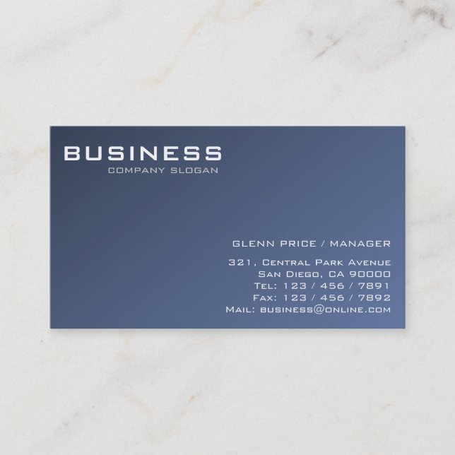 D'entreprise - cartes de visite (Devant)