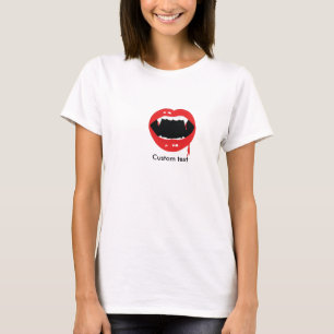 Dents de Vampire Sang Halloween Goth T Shirt Haut