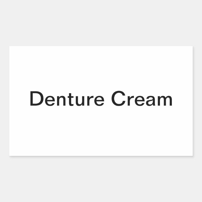 Denture Cream Labels/ Sticker (Front)