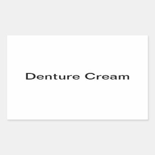 Denture Cream Labels/ Sticker