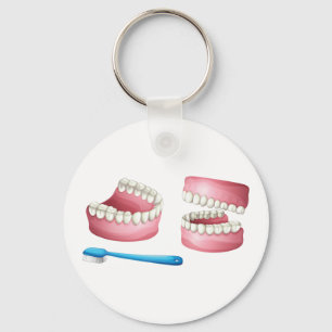 Dentures Keychain