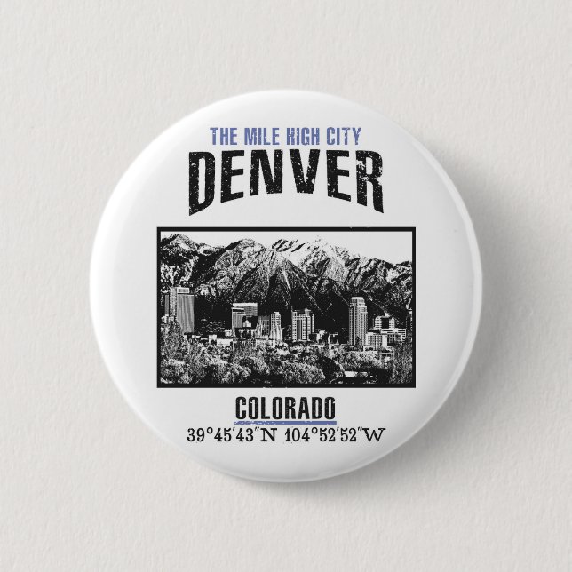 Denver 2 Inch Round Button (Front)