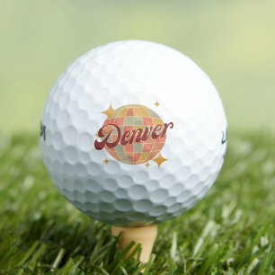 Denver City Colorado USA golf golfing retro Balls