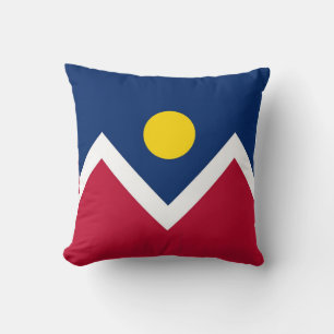 Denver City Flag American MoJo Pillow