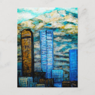Denver Cityscape, Peinture par carte postale