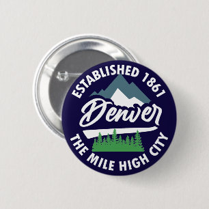 Denver,Colorado 2 Inch Round Button