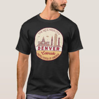 Denver Colorado City Skyline Emblem