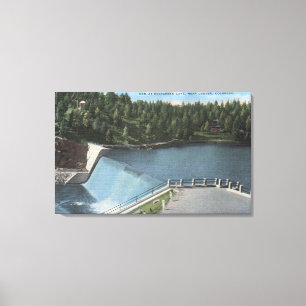 Denver, Colorado - Dam at Evergreen Lake View Canvas Print