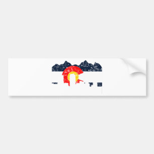 Denver Colorado Flag Bumper Sticker