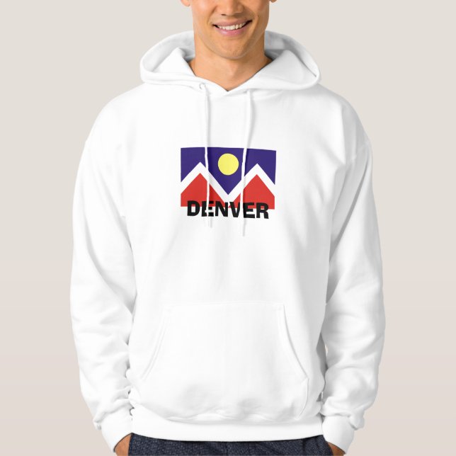 Denver, Colorado Flag Hoodie (Front)