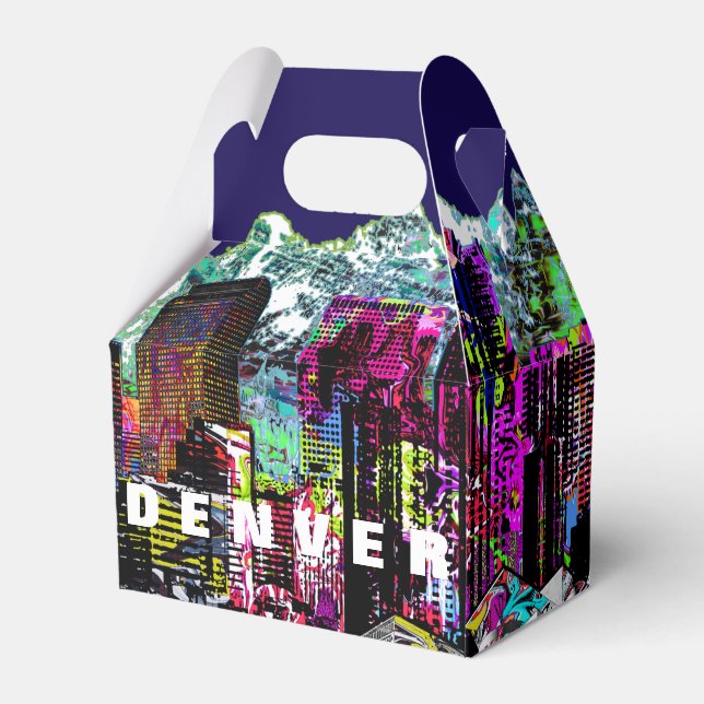 Denver, Colorado in graffiti Favor Box (Front Side)