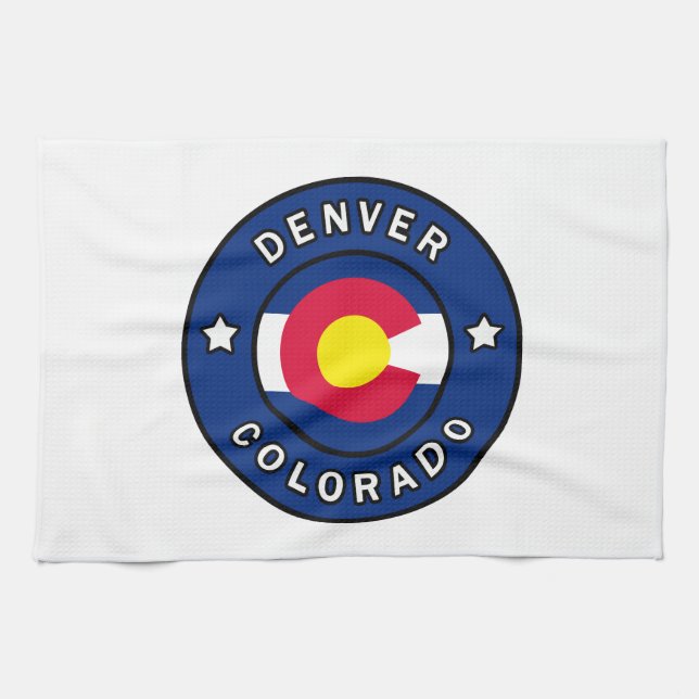 Denver Colorado Kitchen Towel (Horizontal)