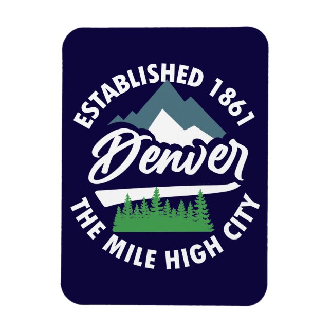 Denver,Colorado Magnet (Vertical)
