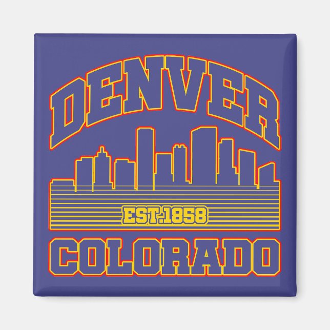 Denver,Colorado Magnet (Front)