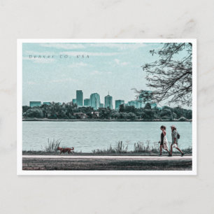DENVER COLORADO OIL PAINTING POSTCARD