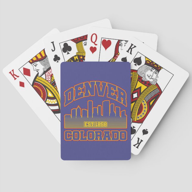 Denver,Colorado Playing Cards (Back)