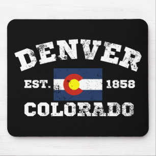 Denver Colorado Retro Vintage Mouse Pad