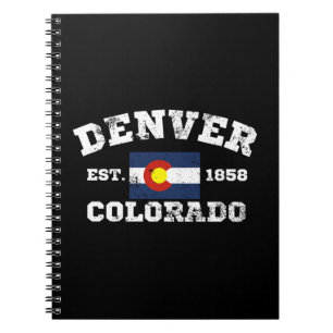 Denver Colorado Retro Vintage Notebook