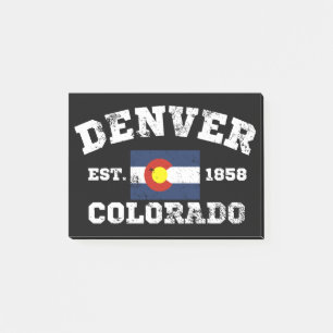 Denver Colorado Retro Vintage Post-it Notes