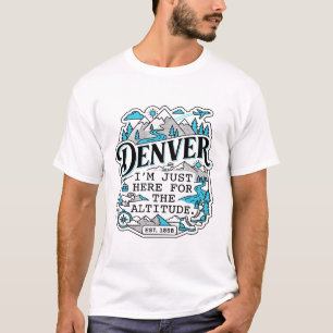 dENVER cOLORADO rOCKY mOUNTAIN aLTITUDE bADGE T-Shirt