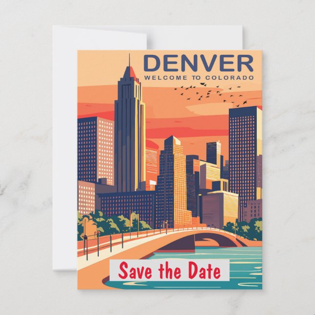Denver, Colorado Save The Date (Front)