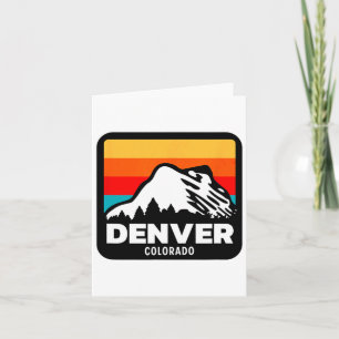 Denver Colorado Skiing Snowboarding Family Trip  Card