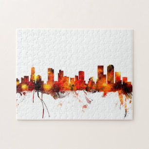 Denver Colorado Skyline Jigsaw Puzzle
