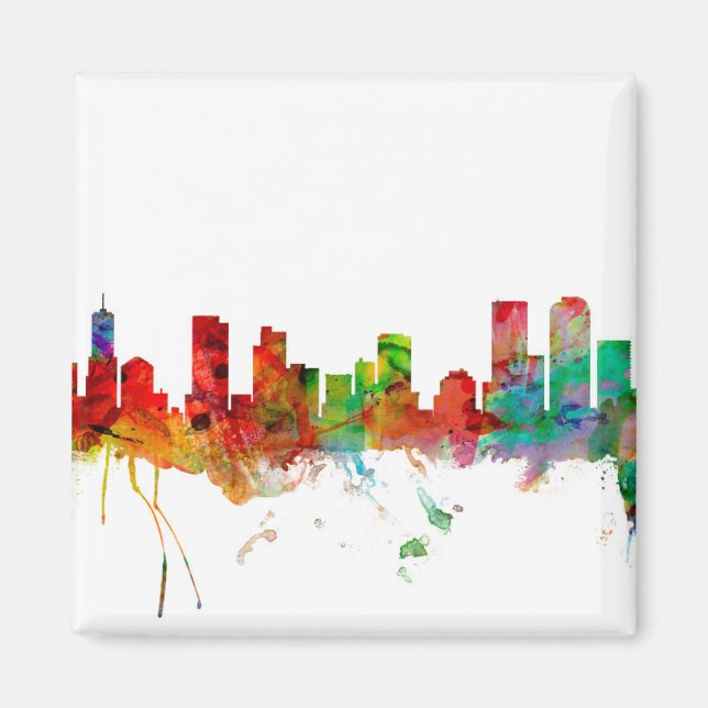 Denver Colorado Skyline Magnet (Front)