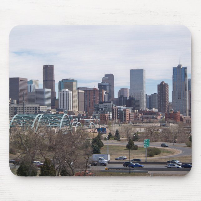 Denver, Colorado Skyline Mousepad (Front)