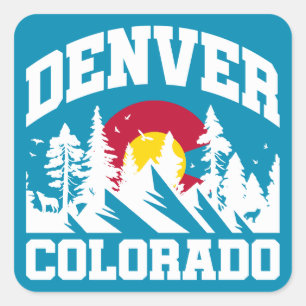 Denver,Colorado Square Sticker