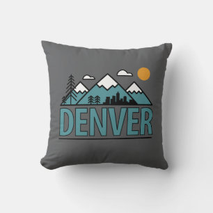 Denver Colorado Throw Pillow