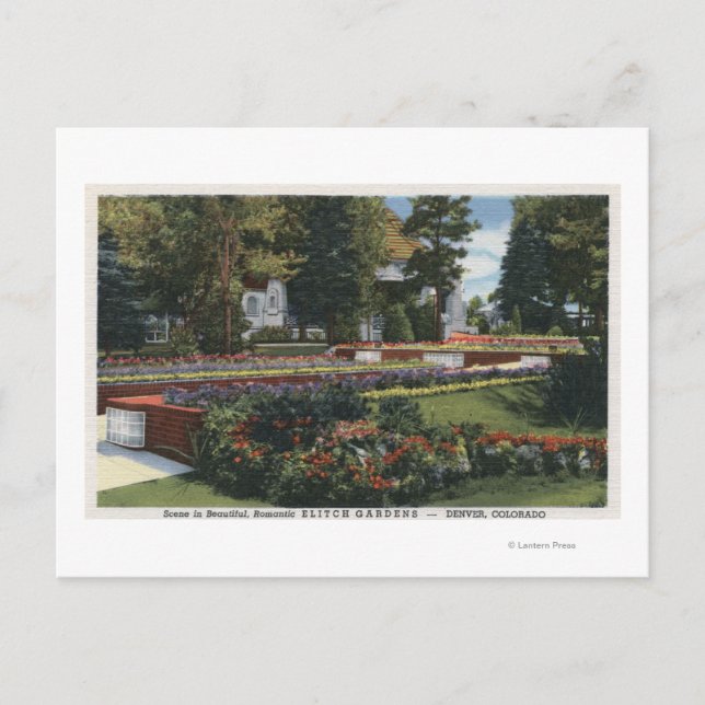 Denver, Colorado - View of Elitch Postcard (Front)