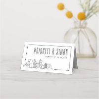 Denver, Colorado Wedding | Place Table Name Cards