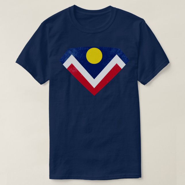 Denver Flag 3 T-Shirt (Design Front)