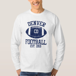 Denver Football Fan Gift Present Idea T-Shirt