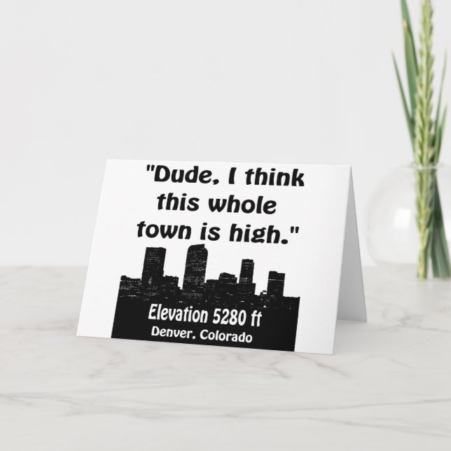 Denver High Town Card (Front)