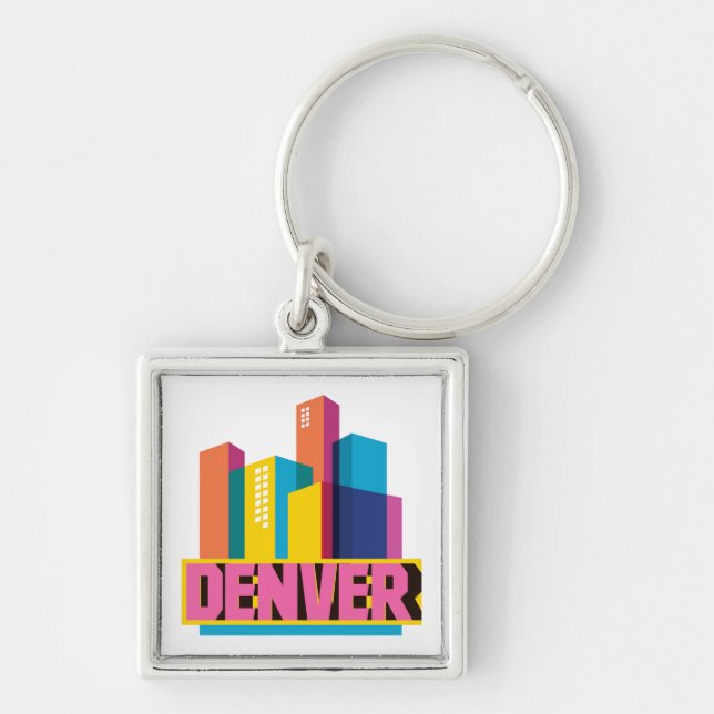 Denver In Design Keychain (Front)