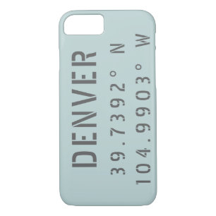Denver Latitude Longitude Case-Mate iPhone Case