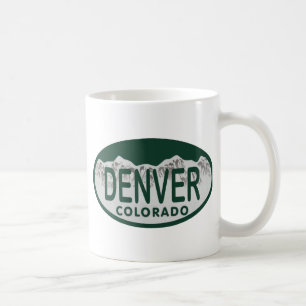 Denver License oval Coffee Mug