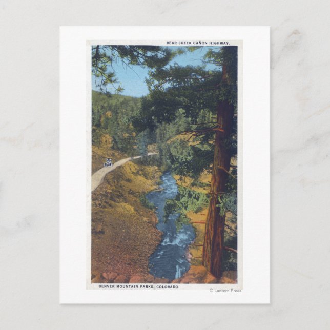 Denver Mountain Park, CO - Bear Creek Canyon Postcard (Front)