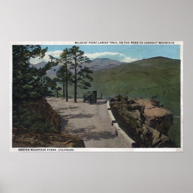 Denver Mountain Park, CO - Wildcat Point Lariat Poster (Front)