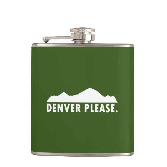 Denver Please Hip Flask (Front)