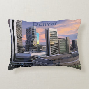 Denver Skyline Accent Pillow