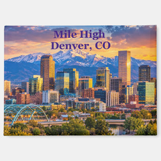 Denver Skyline at its best Magnet